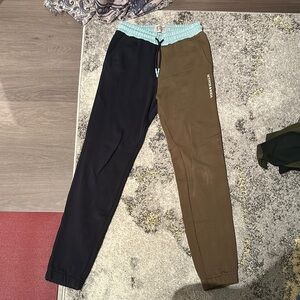 Scotch & Soda Two-Tone Jogger Pants with Light Blue Waistband